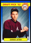 1992 Front Row Draft Bb- #55 Derek Jeter, Kalamazoo