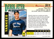 1993 Bowman Bb- #511 Derek Jeter RC, Yankees
