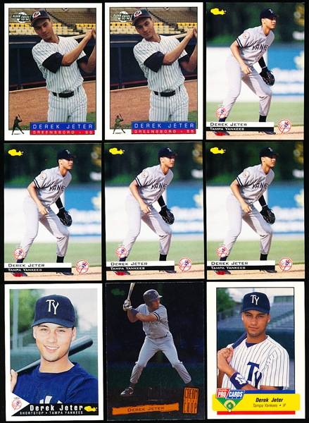 1993/94 to ‘95 Derek Jeter Clean-Up Group- 15 Asst. Minor League Cards