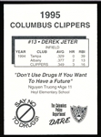 1995 Columbus Clippers Police- Derek Jeter