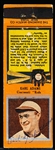 Autographed 1934 Diamond Matchbooks Bsbl.- Earl “Sparky” Adams, Reds- Orange Border