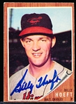 Autographed 1962 Topps Bsbl. #134 Billy Hoeft, Orioles
