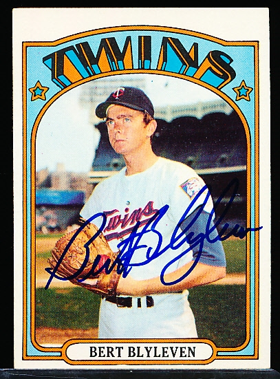 Autographed 1972 Topps Bsbl. #515 Bert Blyleven, Twins