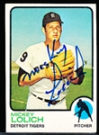 Autographed 1973 Topps Bsbl. #390 Mickey Lolich, Tigers