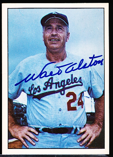 Autographed 1981 TCMA “The 1960’s” Bsbl. #306 Walt Alston, Dodgers