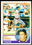 Autographed 1983 Topps Bsbl. #95 Alan Trammell, Tigers