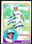 Autographed 1983 Topps Bsbl. #595 Tim Raines, Expos