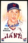 Autographed 1985 Perez-Steele Bsbl. HOF Postcards #193 Hoyt Wilhelm, N. Y. Giants