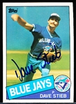 Autographed 1985 Topps Bsbl. #240 Dave Stieb, Blue Jays