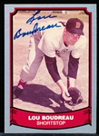 Autographed 1988 Pacific Baseball Legends #106 Lou Boudreau, Red Sox