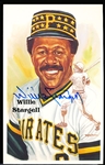 Autographed 1989 Perez-Steele Bsbl. HOF Postcards #200 Willie Stargell, Pirates