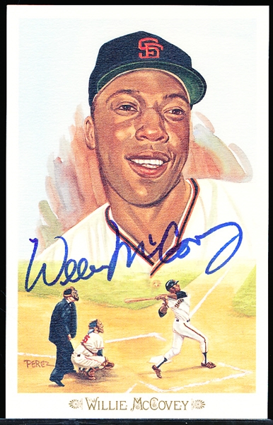 Autographed 1989 Perez-Steele Bsbl. Celebration Postcards #31 Willie McCovey, San Francisco Giants