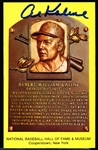 Autographed BB HOF Gold Plaque Postcard- Al Kaline