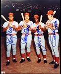 Autographed “Big Red Machine” Cincinnati Reds MLB Color 8” x 10” Photo-  by Bench, Morgan, Perez & Rose!