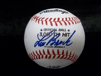 Autographed Lou Brock Rawlings MM1 Playmaker 3,000 Hit Bsbl.- Signed by Brock