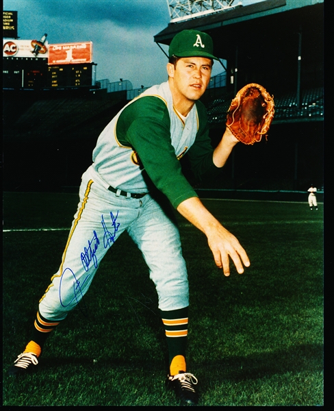 Autographed Jim “Catfish” Hunter Oakland A’s MLB Color 8” x 10” Photo