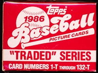 1986 Topps Traded Bsbl.- 1 Complete Factory Sealed Set of 132 Cards