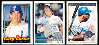 1992-93 O-Pee-Chee Bsbl.- 2 Complete Insert Sets + “Gary Carter Tribute” Subset of 5 Cards