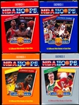 1990 Hoops CollectABooks Bskbl.- 1 Complete Set of 48 Mini-Books in 4 Separate Boxes