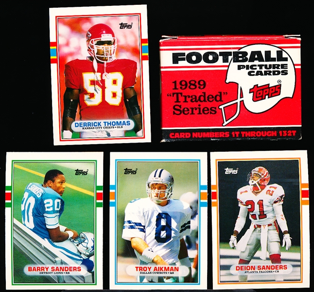 1989 Topps Traded Ftbl.- 1 Complete Set of 132 Cards in Factory Box
