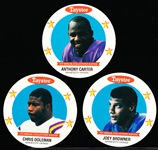 1989 Taystee Minnesota Vikings NFL Discs- 1 Complete Set of 12 Discs