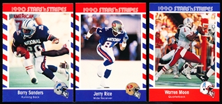 1990 Fleer Stars and Stripes Ftbl.- 1 Complete Set of 90 Cards