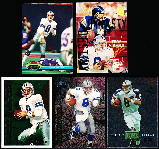 Troy Aikman Ftbl.- 10 Asst. Cards