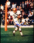 Autographed Jim Brown Cleveland Browns NFL Color 8” x 10” Photo