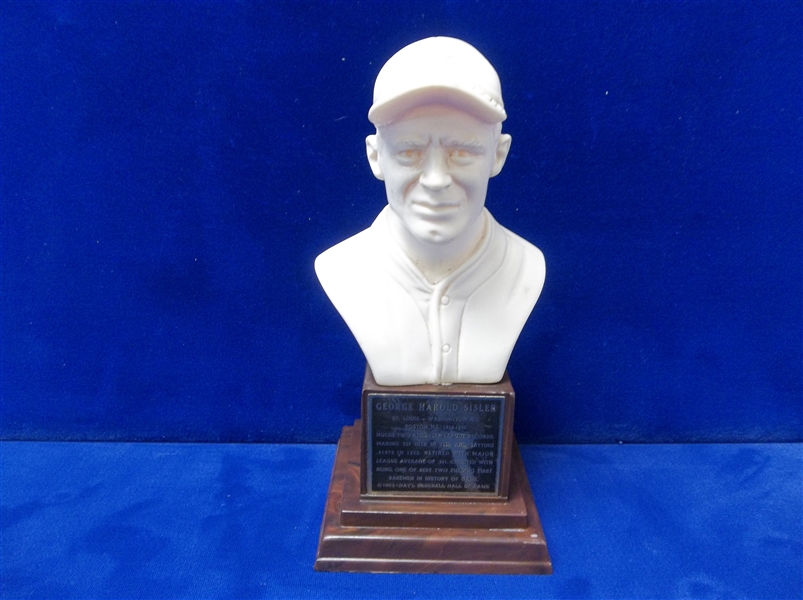 1963 Sports Hall of Fame Baseball “Bust” Statuettes- George Sisler