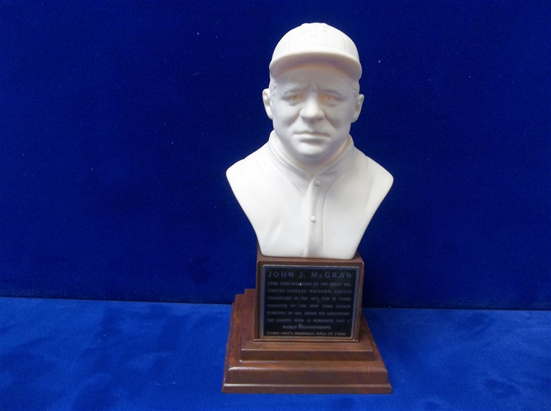 1963 Sports Hall of Fame Baseball “Bust” Statuettes- John McGraw