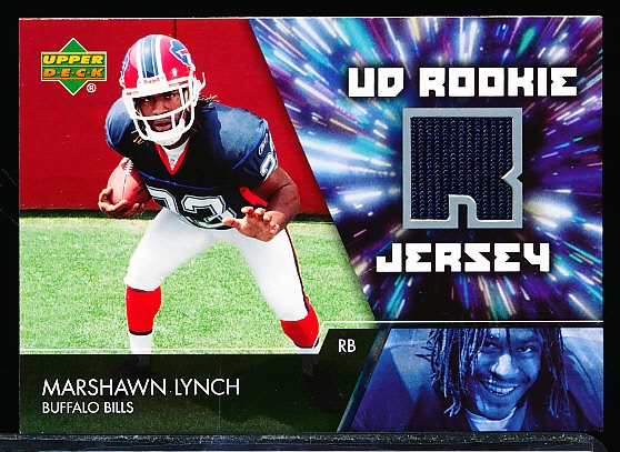 2007 Upper Deck Ftbl. “UD Rookie Jersey” #UDRJ-ML Marshawn Lynch, Bills