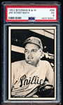 1953 Bowman Bb Black & White- #58 Jim Konstanty, Phillies- PSA Ex 5