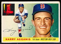 1955 Topps Bb- #152 Harry Agganis RC, Red Sox