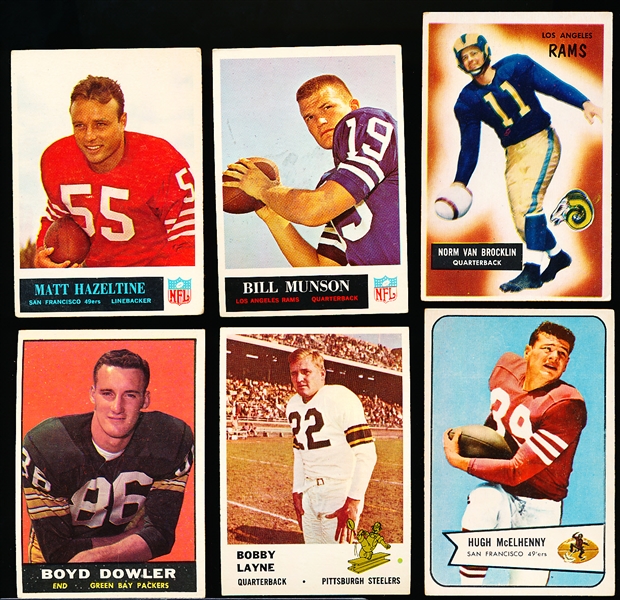 Six Football Cards