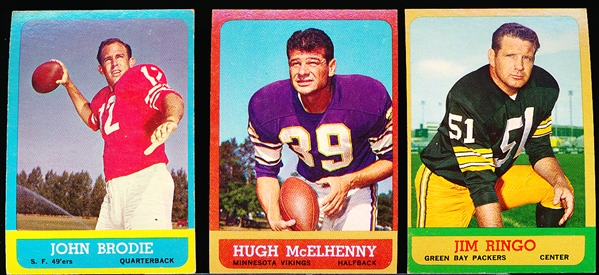 Seven Football Cards