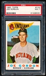 1960 Topps Baseball- #216 Joe Gordon, Indians- PSA NM 7