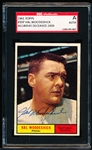 1961 Topps Baseball Autographed Card- #397 Hal Woodeshick, Washington- SGC Authentic