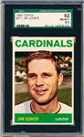 1964 Topps Baseball- #211 Jim Coker, Cardinals- SGC 92 (NM/Mt+ 8.5)