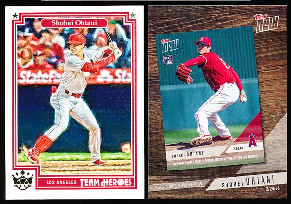 2019 Shohei Ohtani Angels Cards- 2 Diff.