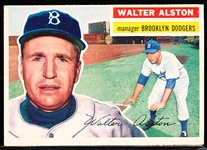 1956 Topps Bb- #8 Walter Alston, Dodgers