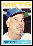 1964 Topps Bb- #155 Duke Snider, Mets