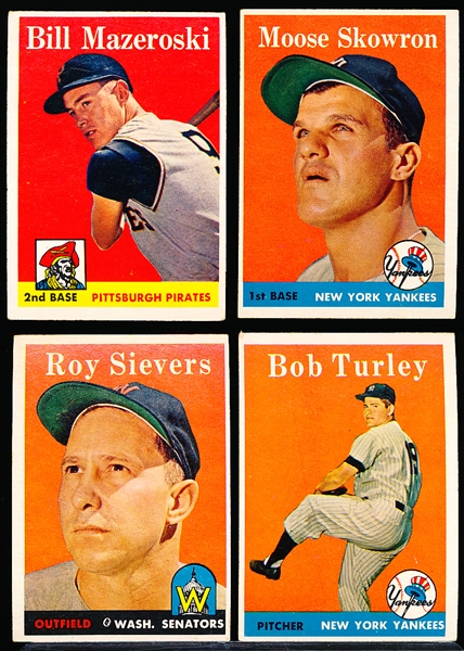 1958 Topps Bb- 4 Diff