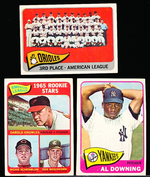 1965 Topps Bb- 3 Diff