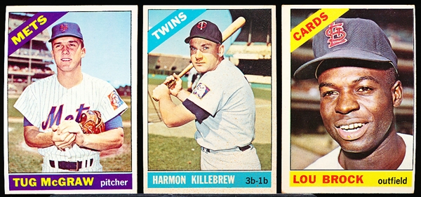 1966 Topps Bb- 3 Diff