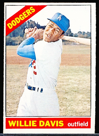 1966 Topps Bb- Hi #- #535 W. Davis, Dodgers