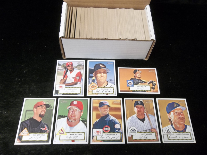 2001 Topps Heritage Bb- 224 Diff. Plus 14 Diff. Inserts