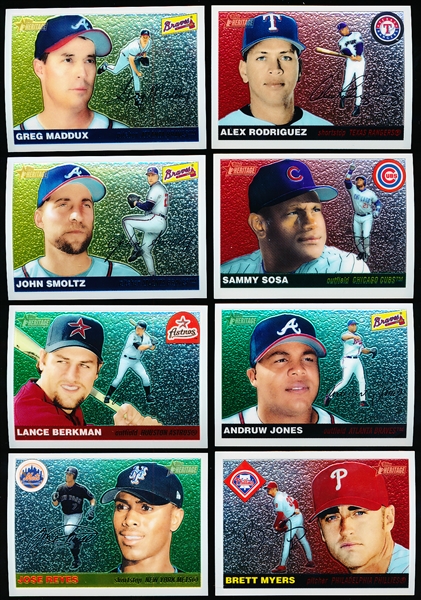2004 Topps Heritage Bb- Chrome Inserts- 23 Diff.
