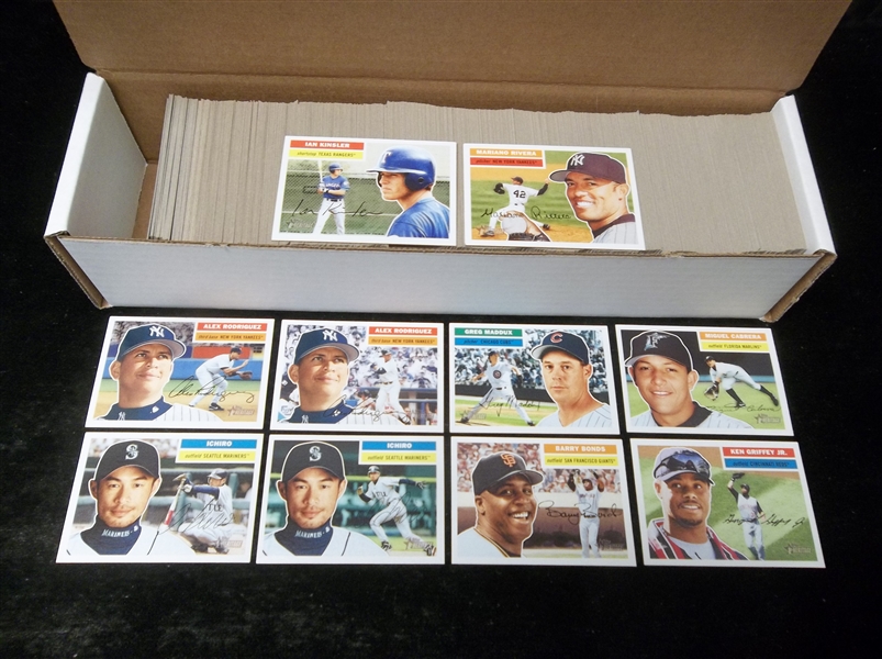 2005 Topps Heritage Baseball Near Complete Set- 444 of 475 Plus 15 Diff. Variations!
