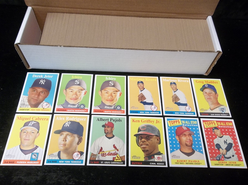 2007 Topps Heritage Baseball Near Complete Set- 493 of 494 Plus 14 Diff. Variations