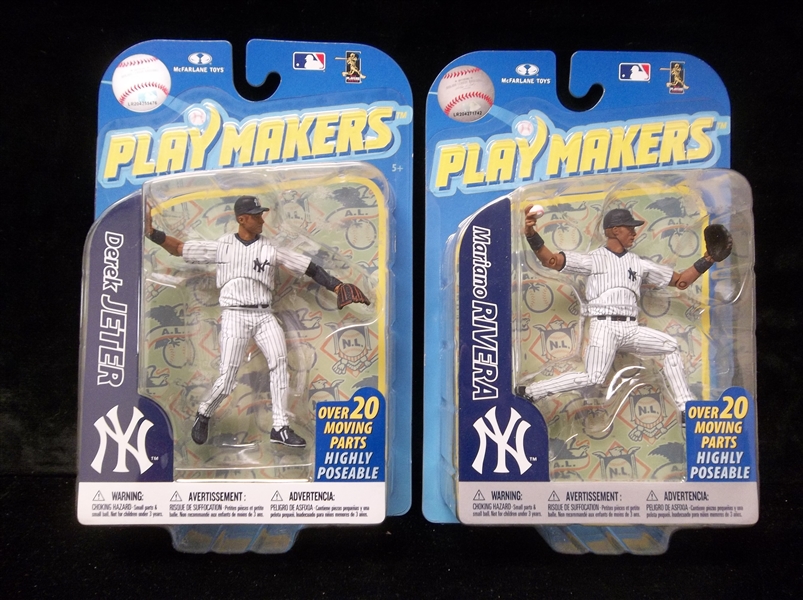 2010 McFarlane Toys “Playmakers” Figures- 2 Diff. N.Y. Yankees